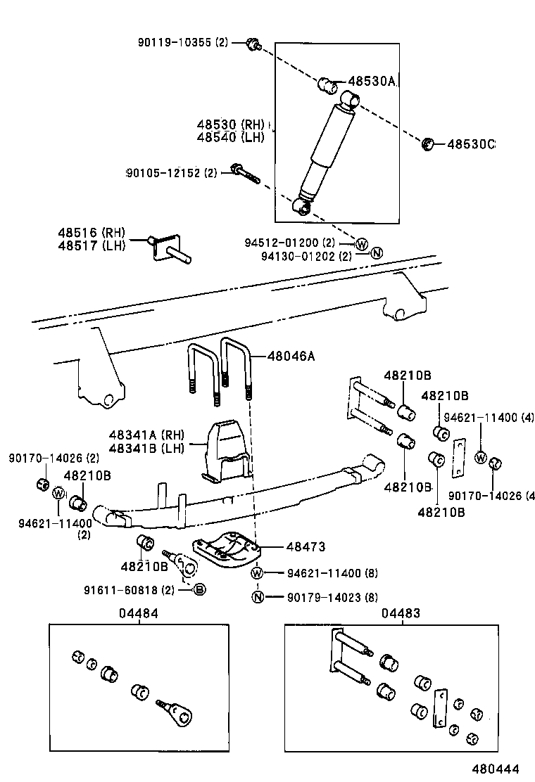 48213-2E100 LEAF, REAR SPRING, NO.3 product image