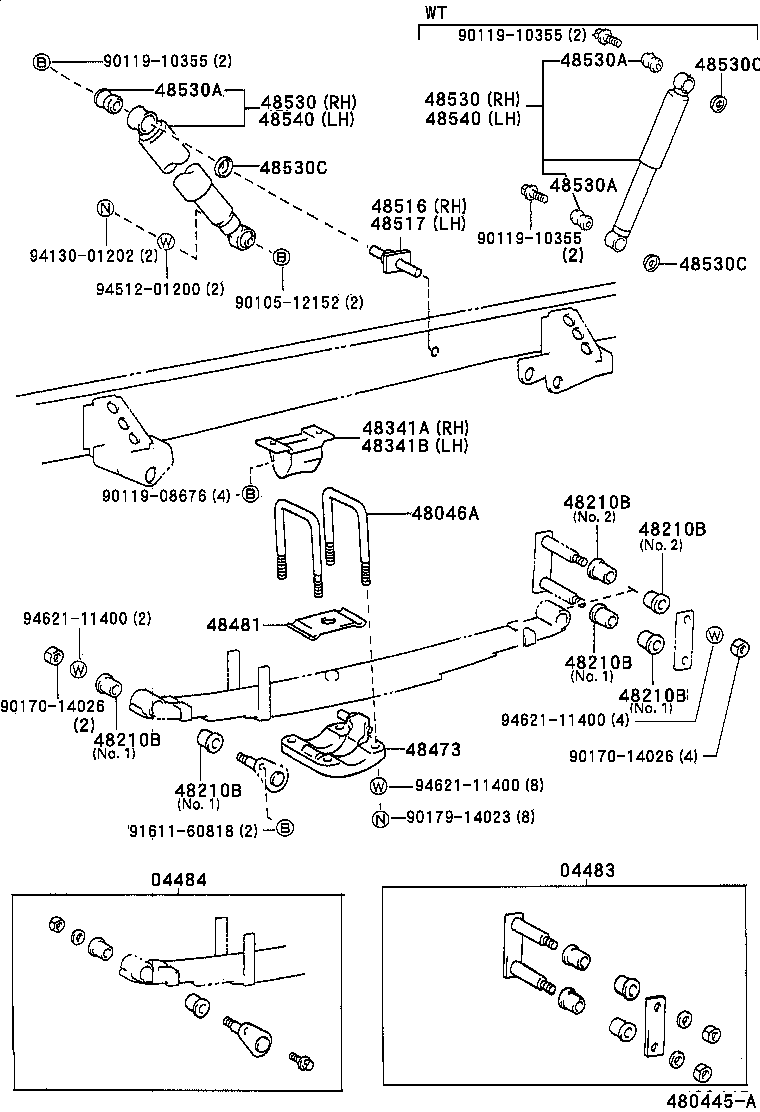 48213-2E100 LEAF, REAR SPRING, NO.3 product image