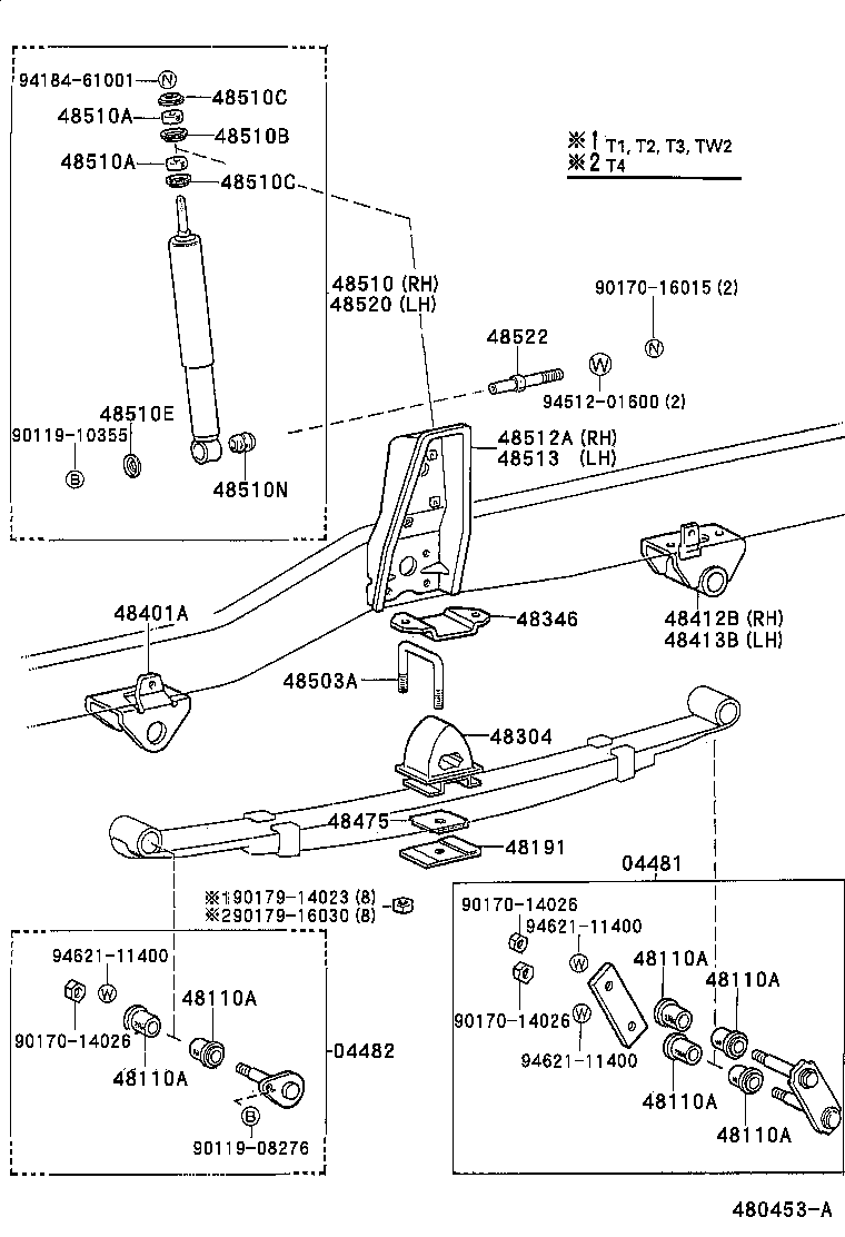 48511-29745 ABSORBER ASSY, SHOCK, FRONT RH product image