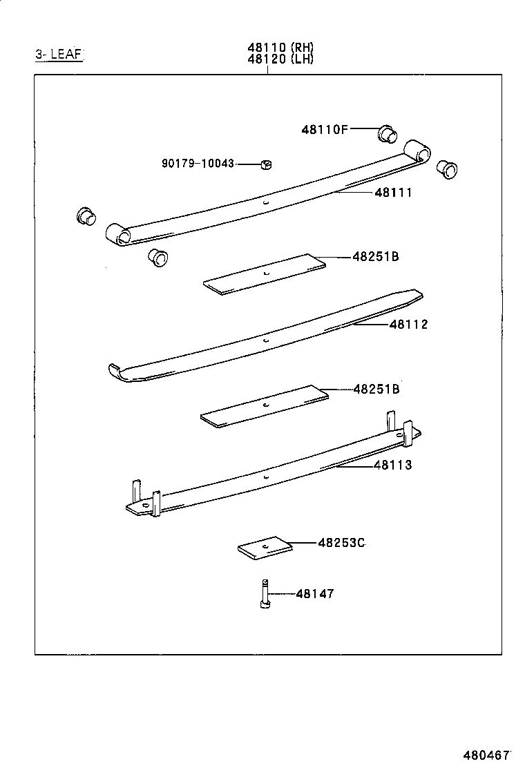 48511-80017 ABSORBER ASSY, SHOCK, FRONT RH product image