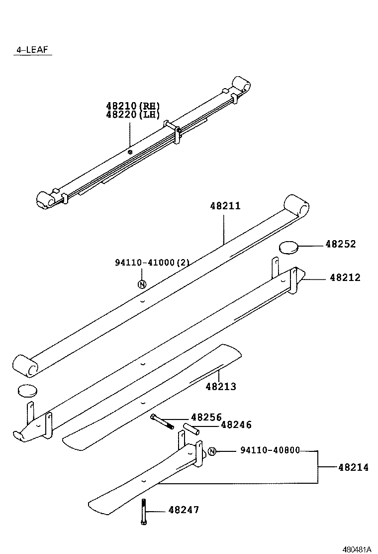48231-35100 SPRING, COIL, REAR product image