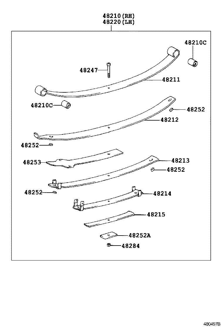 04483-26110 SHACKLE KIT, REAR SPRING product image