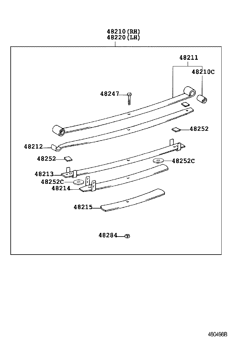 04483-26110 SHACKLE KIT, REAR SPRING product image