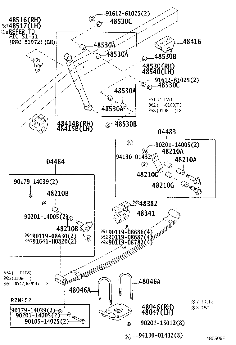 48202-35870 LEAF, REAR SPRING, NO.3 product image