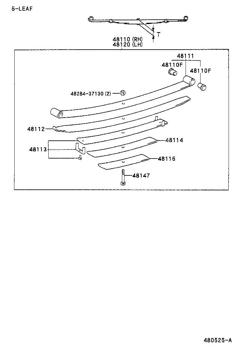 48511-80015 ABSORBER ASSY, SHOCK, FRONT RH product image