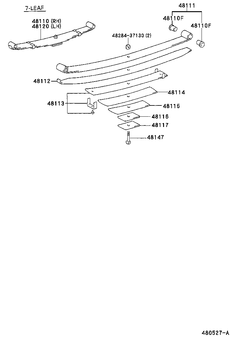 48511-80015 ABSORBER ASSY, SHOCK, FRONT RH product image