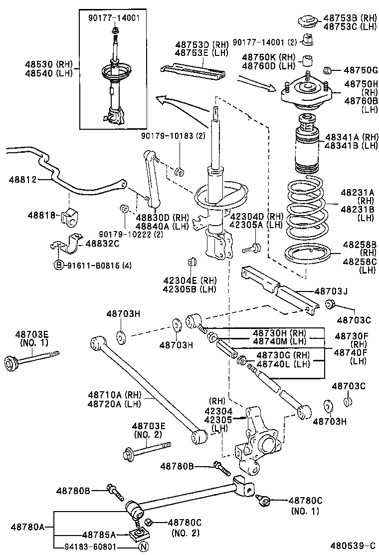 48818-21040 BUSH, STABILIZER, REAR product image