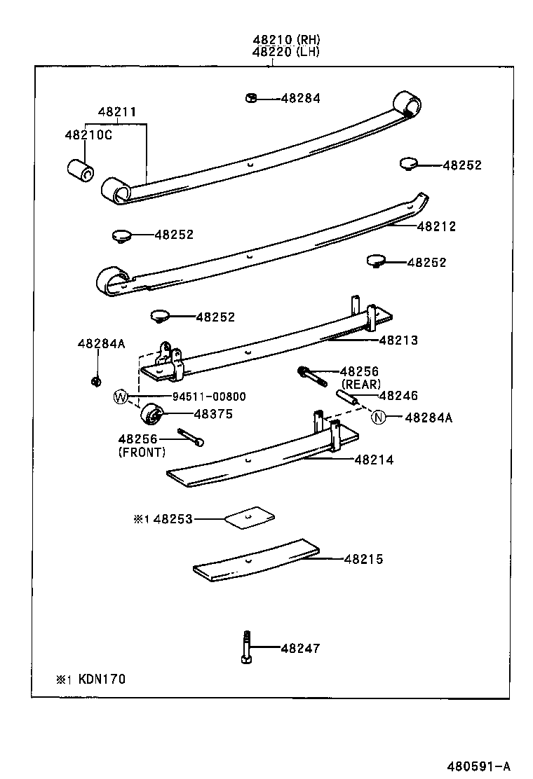 48404-35060 BRACKET, SPRING, NO.3 RH product image