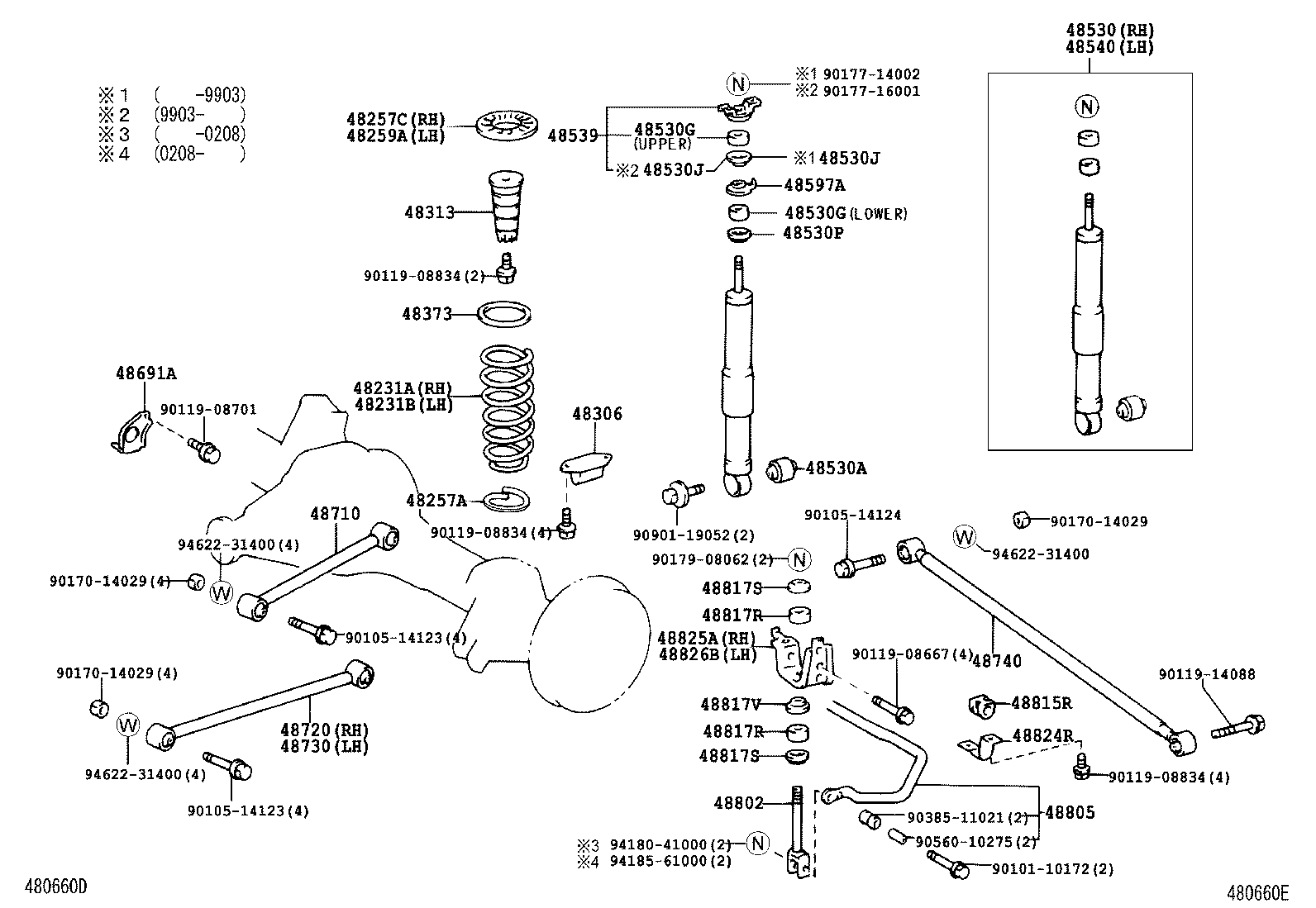 48231-6A730 SPRING, COIL, REAR RH product image