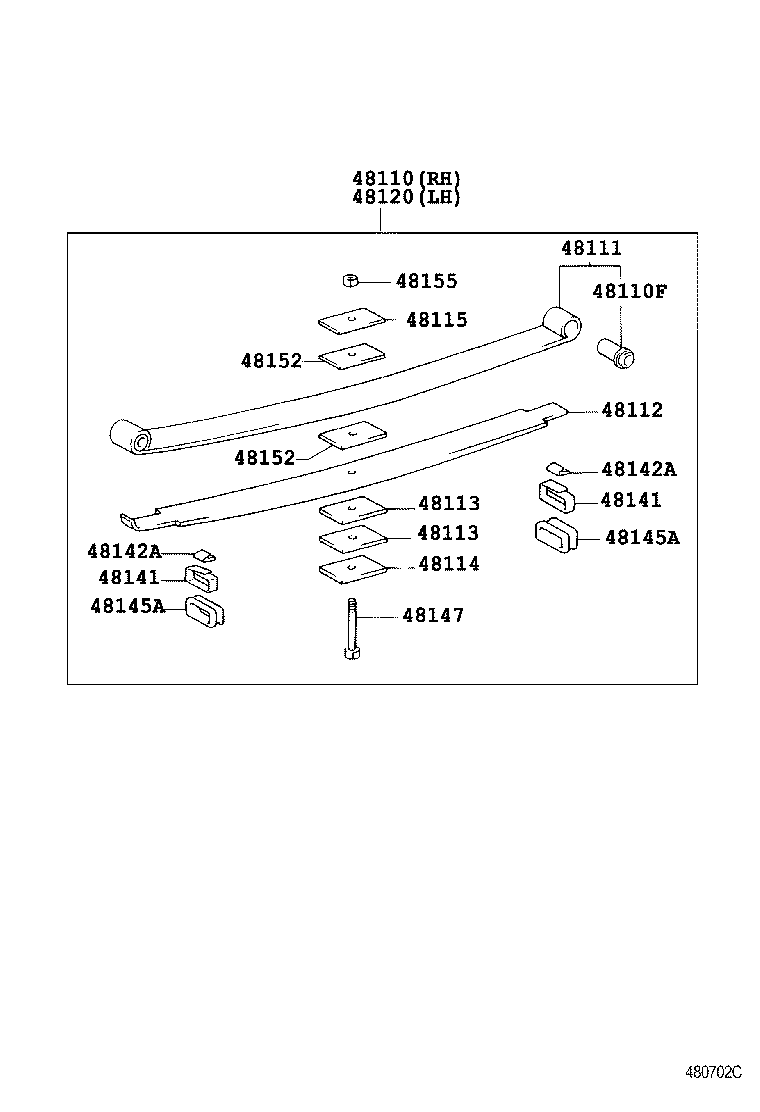 48511-39895 ABSORBER ASSY, SHOCK, FRONT RH product image