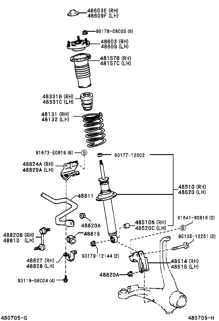 48131-51030 SPRING, FRONT COIL, RH product image
