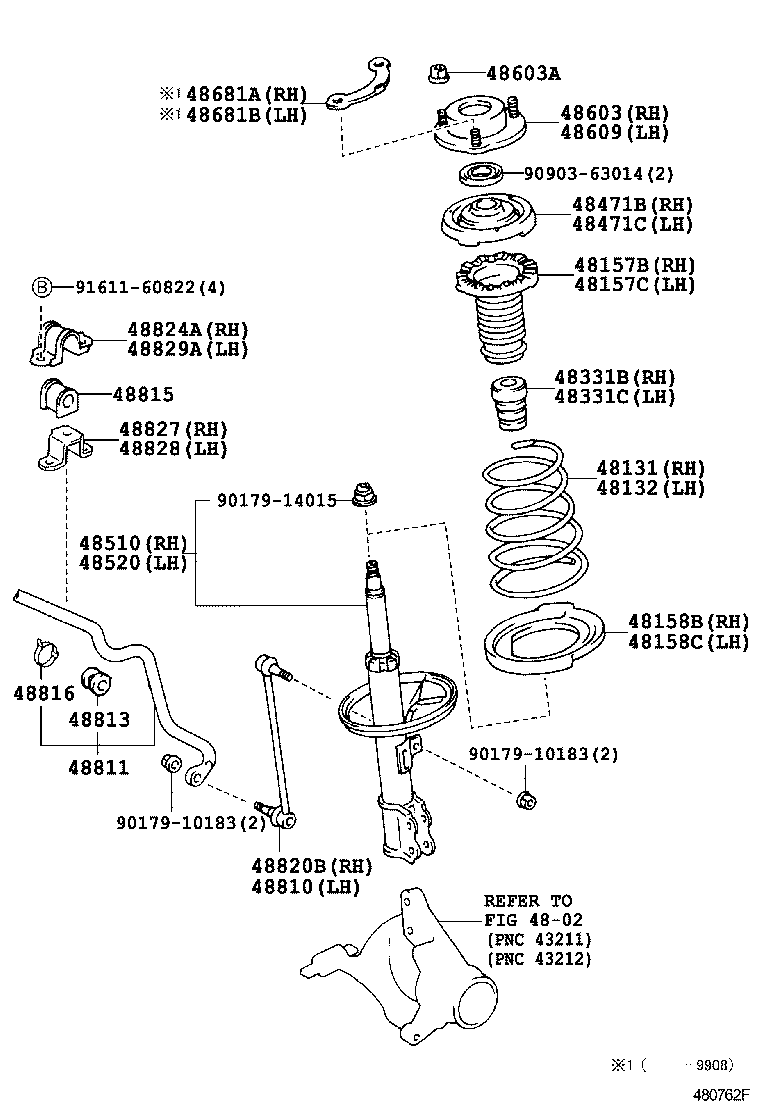 48131-3T180 SPRING, FRONT COIL, RH product image