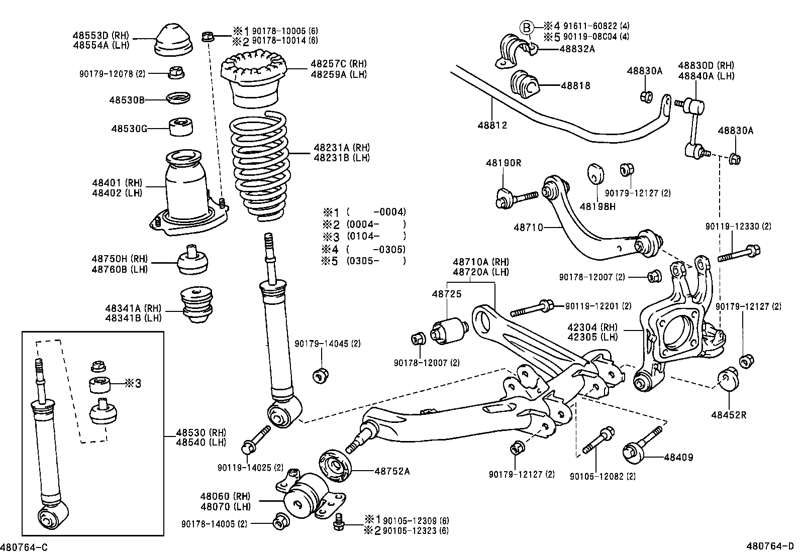42101-32020 BEAM ASSY, REAR AXLE product image