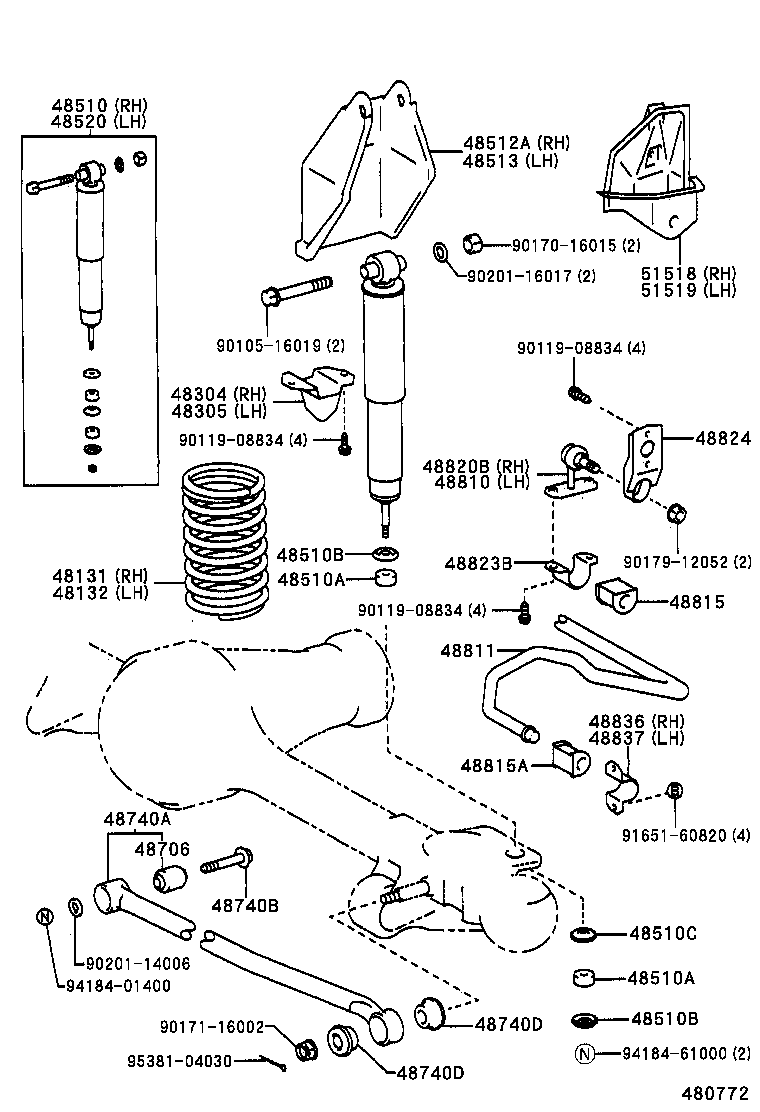 48131-60481 SPRING, FRONT COIL, RH product image