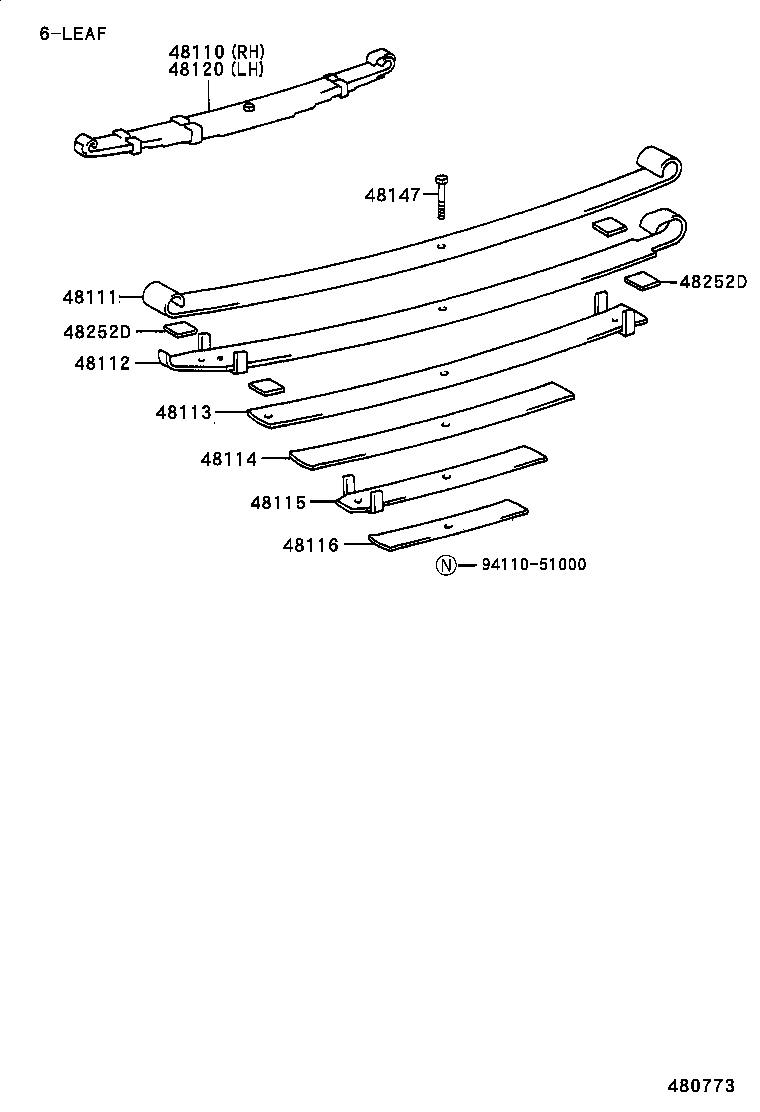 48131-60392 SPRING, FRONT COIL, RH product image