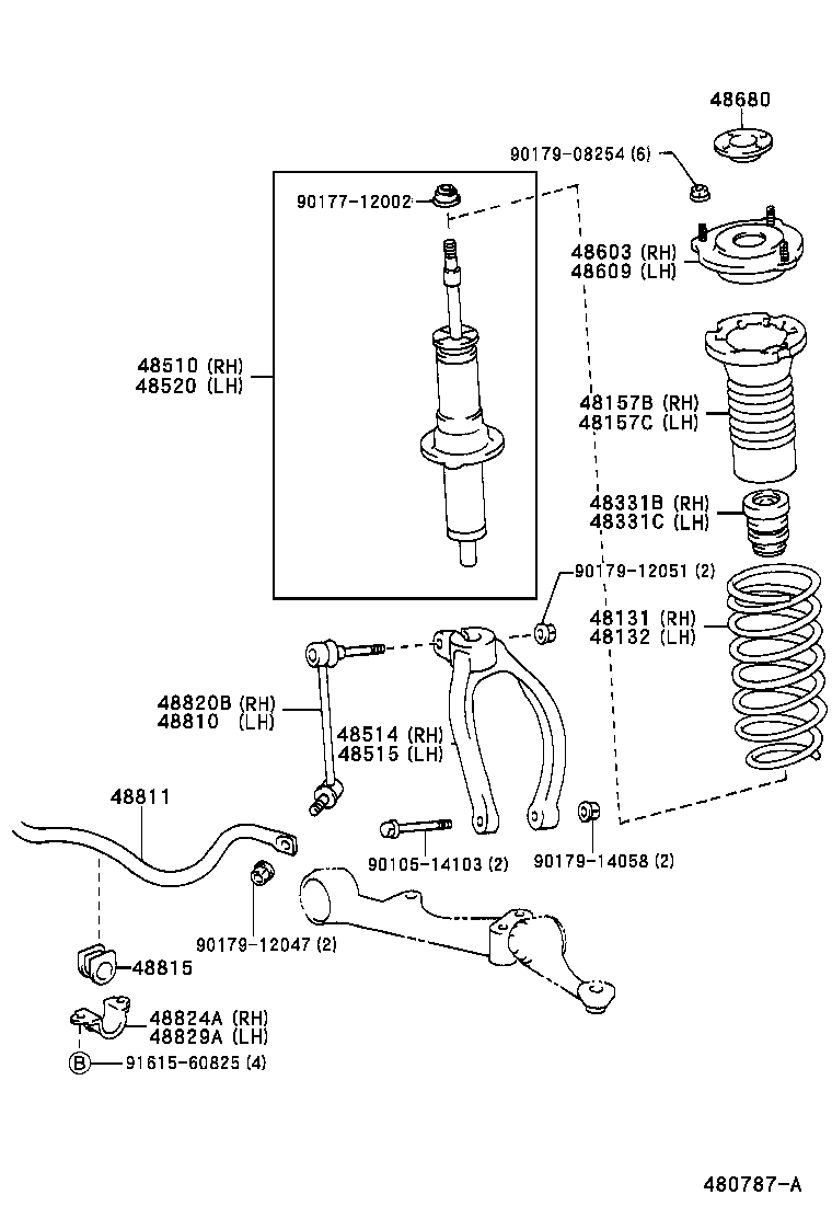 48131-3A110 SPRING, FRONT COIL, RH product image
