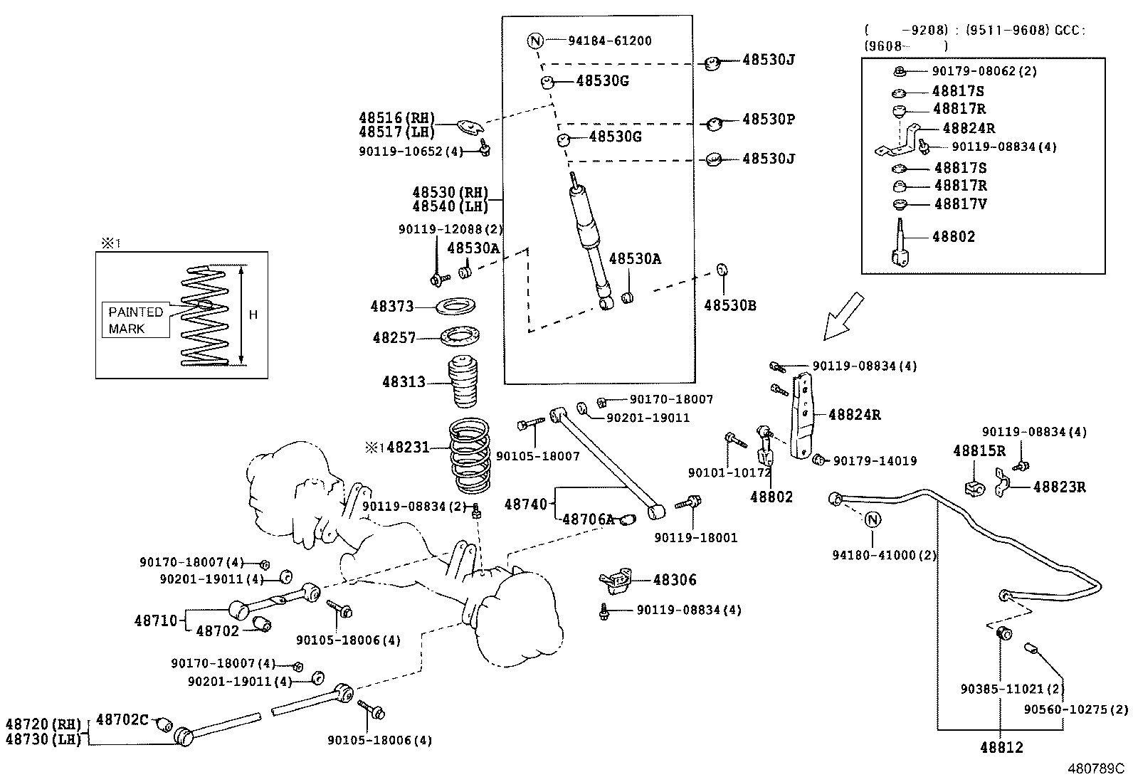48231-60490 SPRING, COIL, REAR product image
