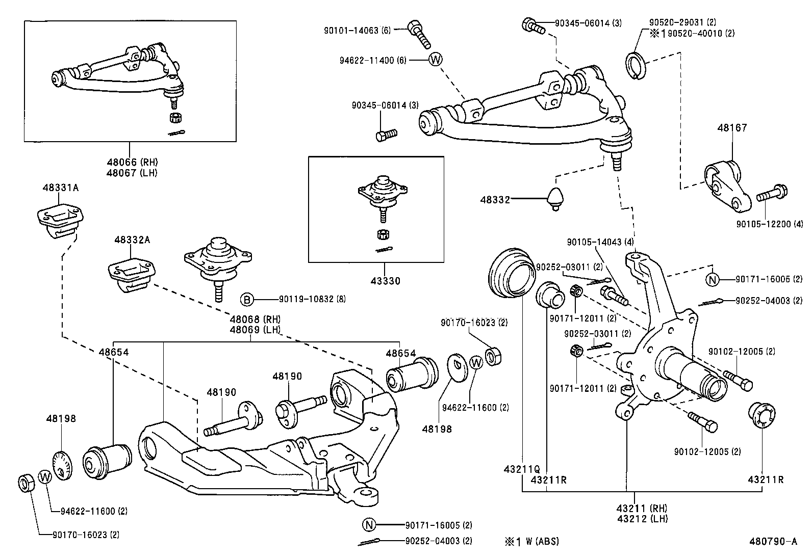 48061-26050 BUSH, LOWER ARM product image