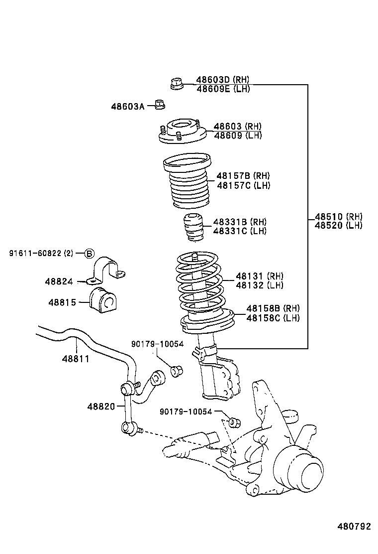 48158-07010 INSULATOR, FRONT COIL SPRING, LOWER RH product image
