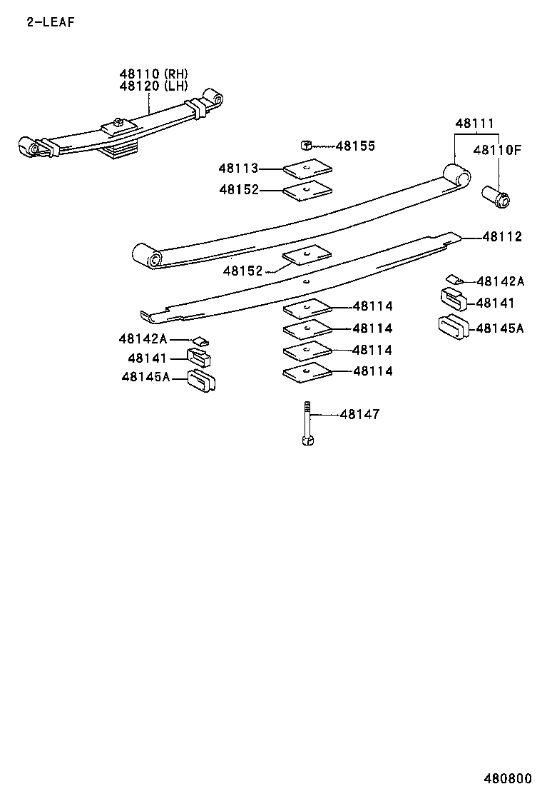 48511-80017 ABSORBER ASSY, SHOCK, FRONT RH product image