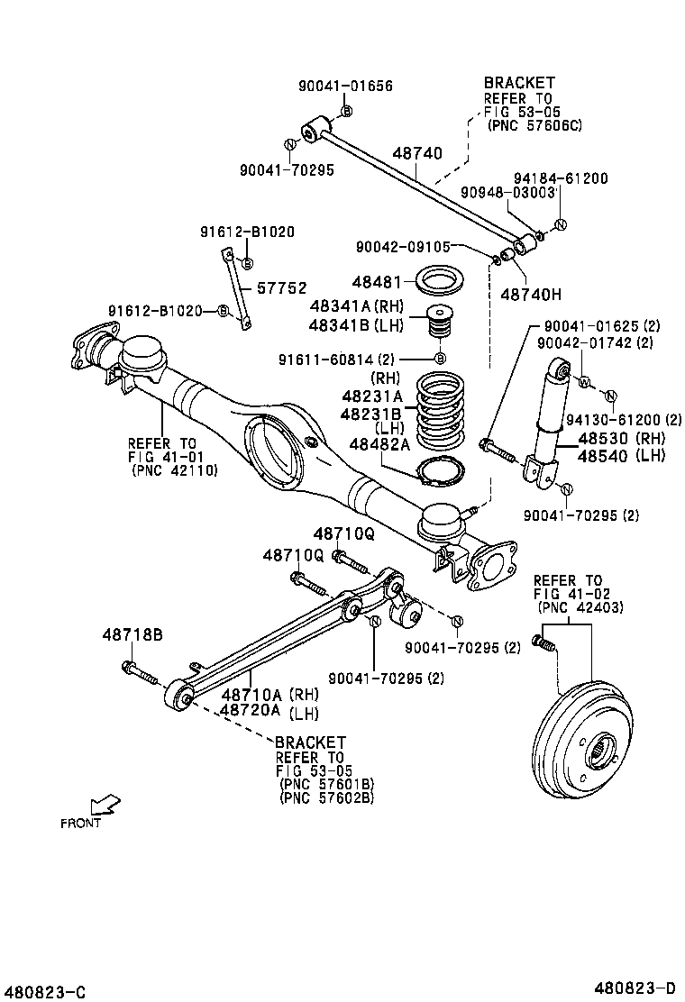 48231-97413 SPRING, COIL, REAR RH product image
