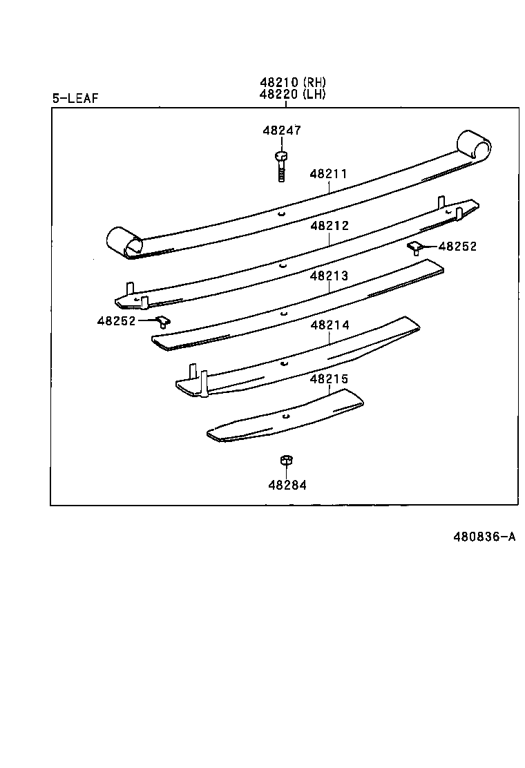 04483-0B010 SHACKLE KIT, REAR SPRING product image