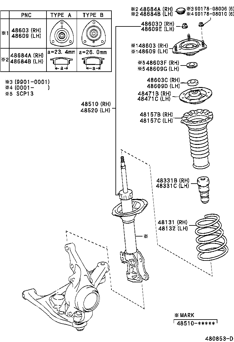 48131-52620 SPRING, FRONT COIL, RH product image