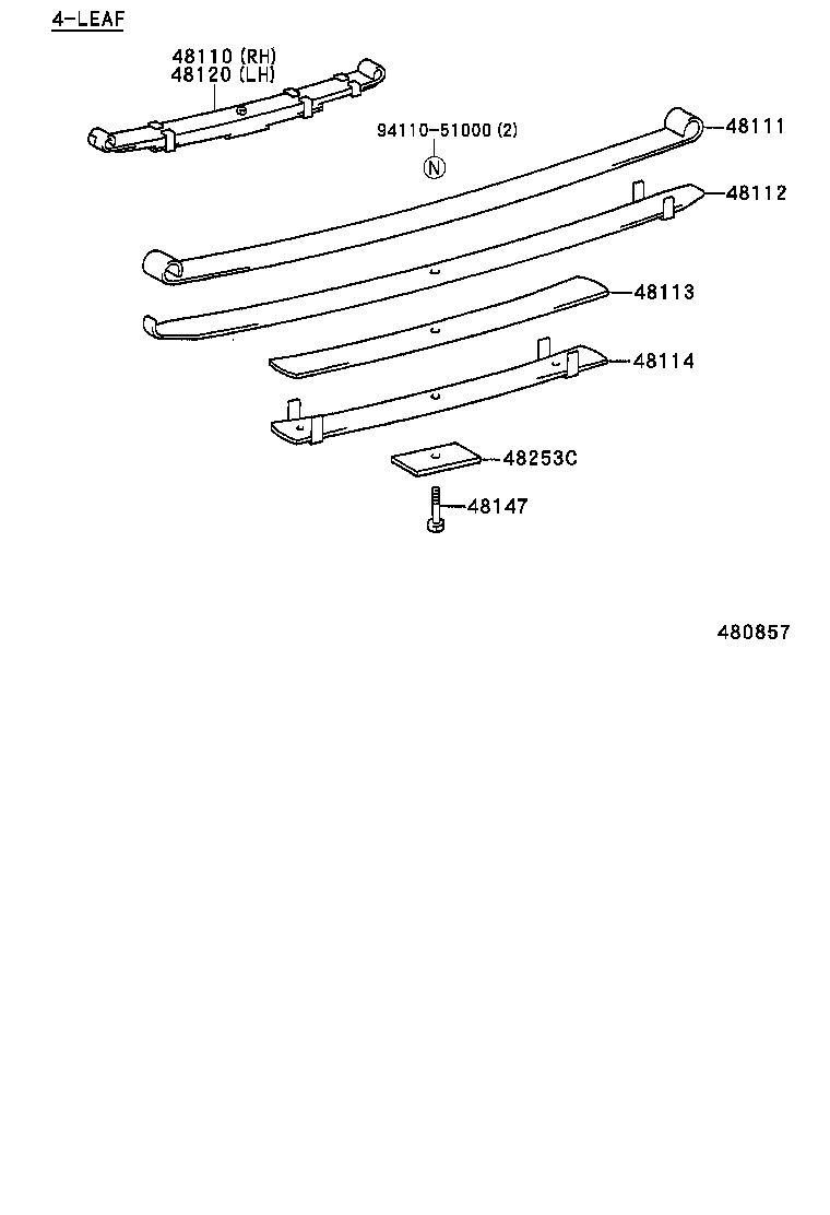 48511-29745 ABSORBER ASSY, SHOCK, FRONT RH product image
