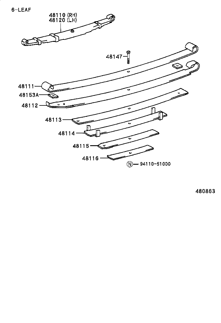 48131-60491 SPRING, FRONT COIL, RH product image