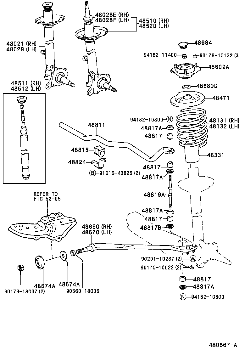 48131-2C110 SPRING, FRONT COIL, RH product image