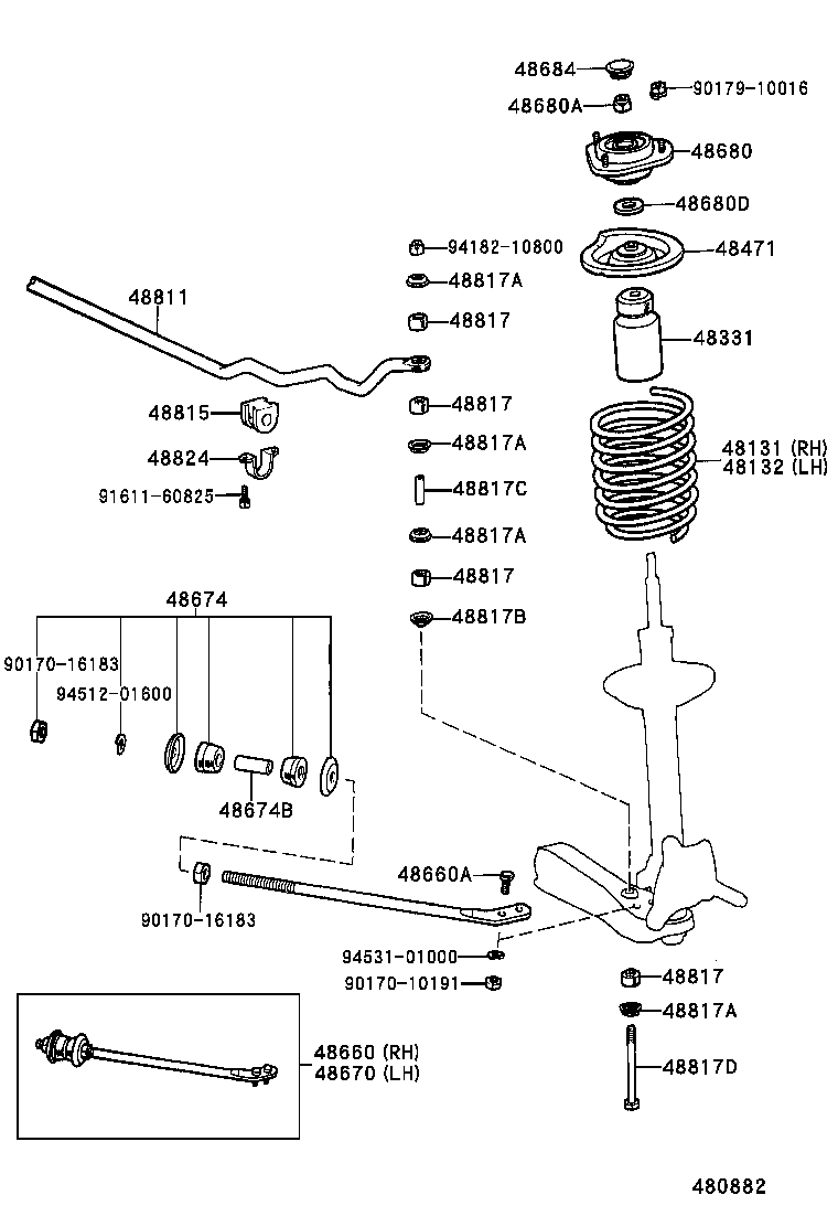 48023-20020 ROD SUB-ASSY, SHOCK ABSORBER PISTON (FOR FRONT) product image