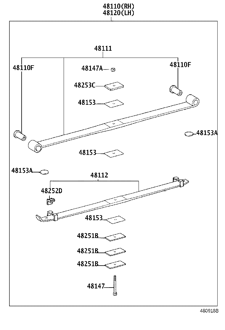 48511-89225 ABSORBER ASSY, SHOCK, FRONT RH product image