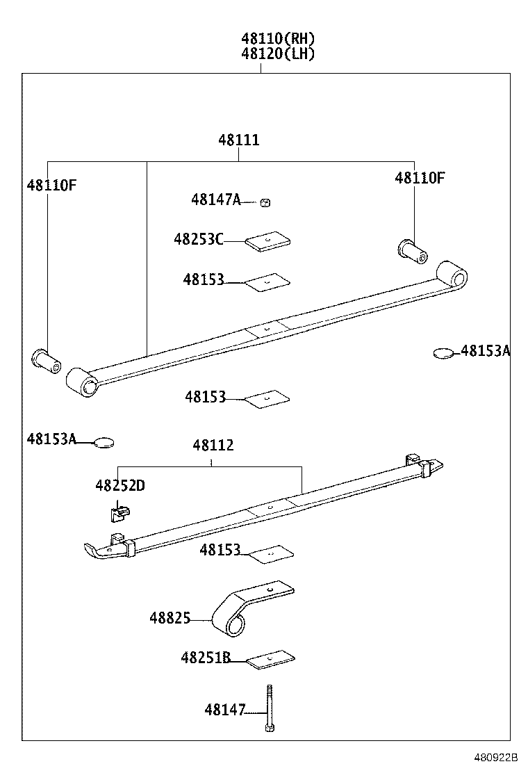 48511-89225 ABSORBER ASSY, SHOCK, FRONT RH product image