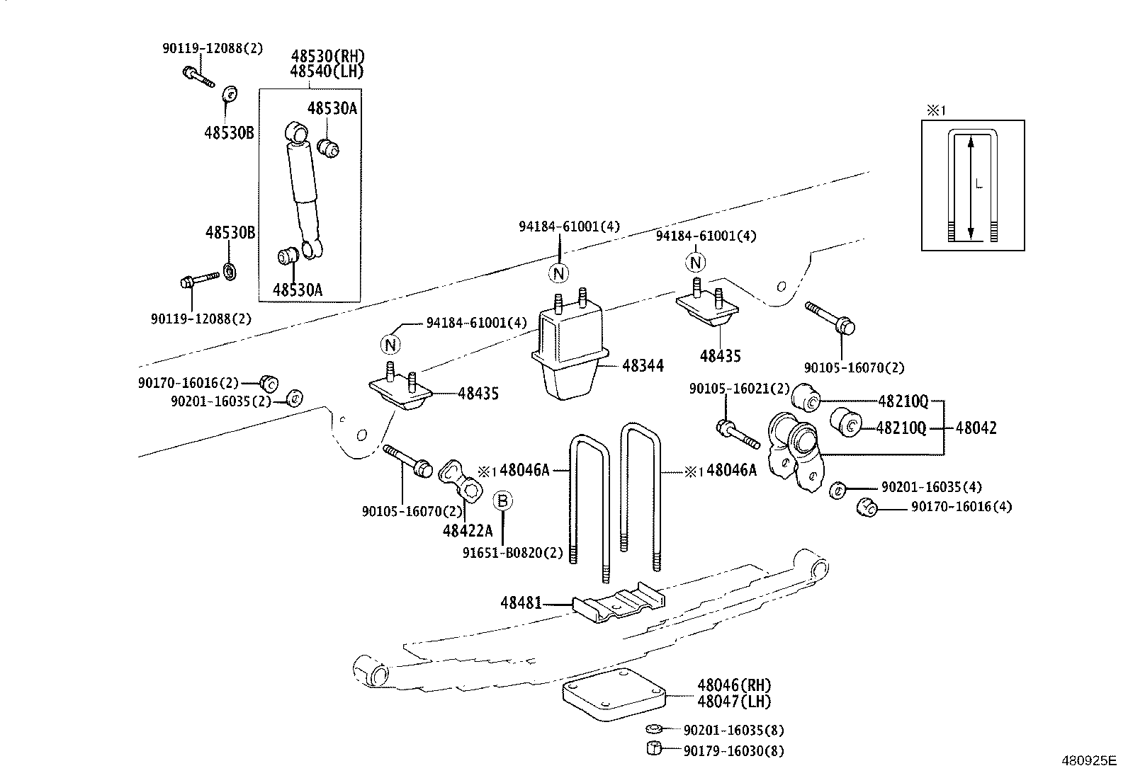 48202-3V021 LEAF, REAR SPRING, NO.3 product image