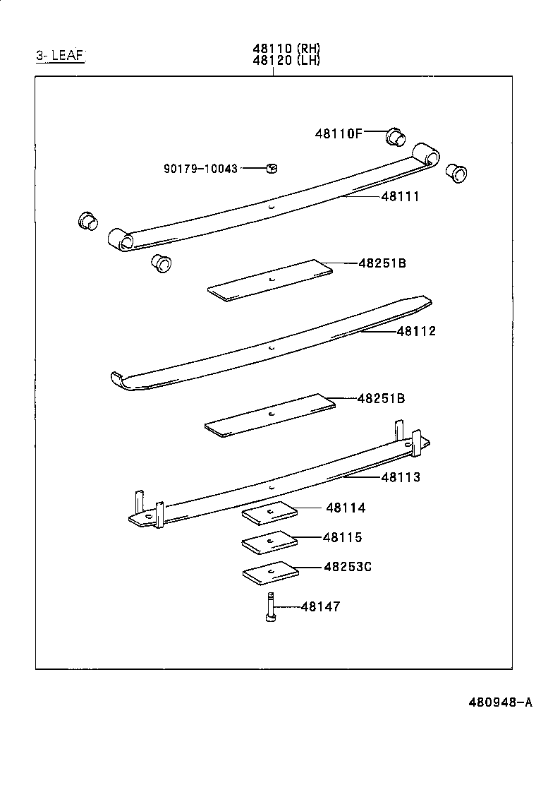48511-80015 ABSORBER ASSY, SHOCK, FRONT RH product image