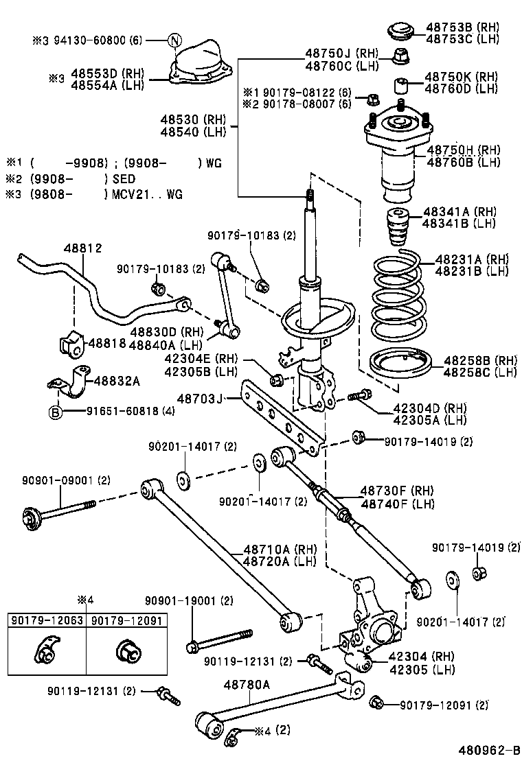 48231-33360 SPRING, COIL, REAR RH product image