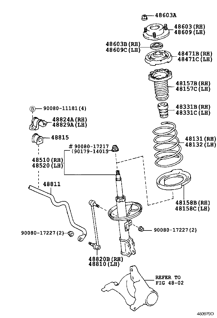 48157-07011 INSULATOR, FRONT COIL SPRING, UPPER RH product image
