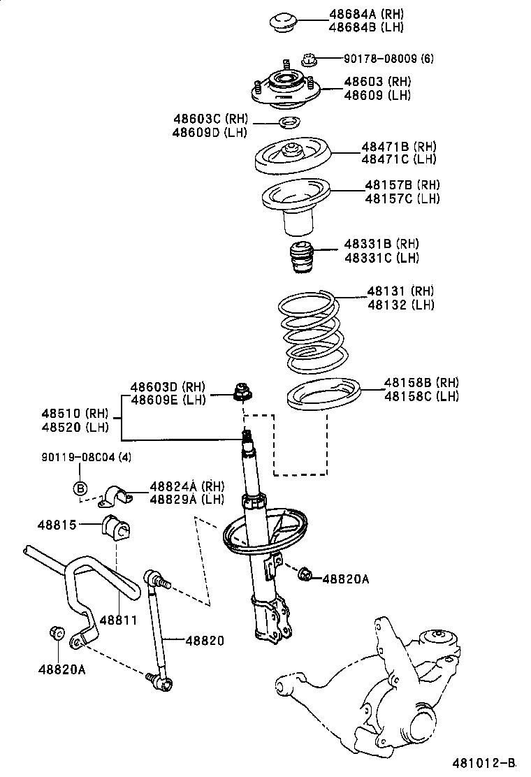 48131-2T340 SPRING, FRONT COIL, RH product image
