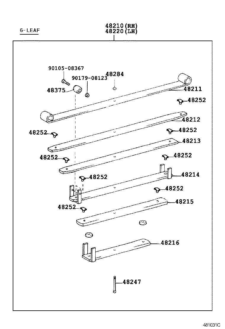 04483-0B010 SHACKLE KIT, REAR SPRING product image