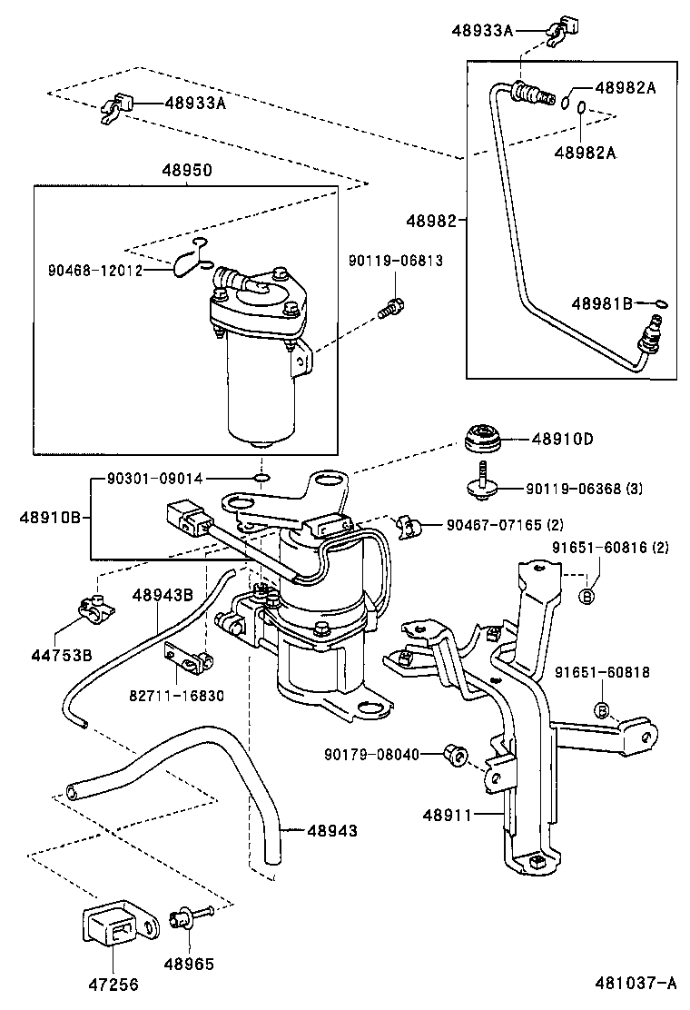 44753-30200 CLAMP, HEIGHT CONTROL TUBE NO.5 product image