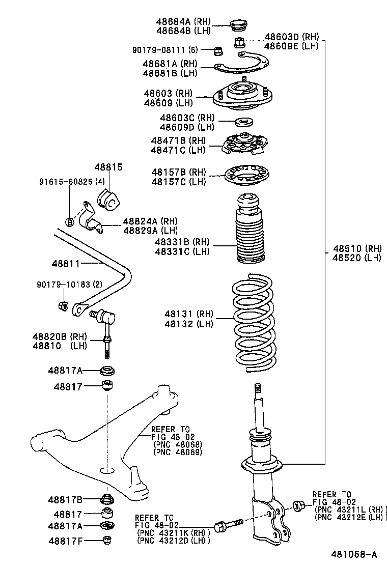 48131-17710 SPRING, FRONT COIL, RH product image