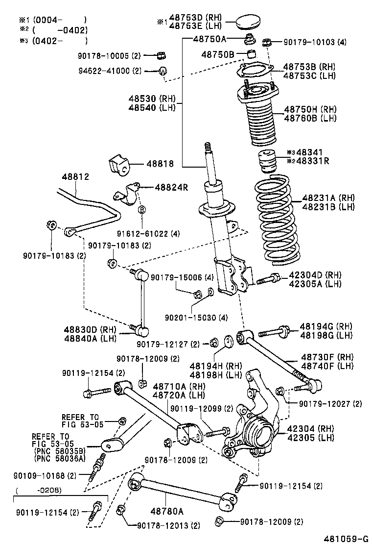 48190-32010 CAM, REAR SUSPENSION CAMBER ADJUST, NO.1 RH product image