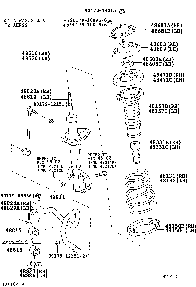 48131-28890 SPRING, FRONT COIL, RH product image