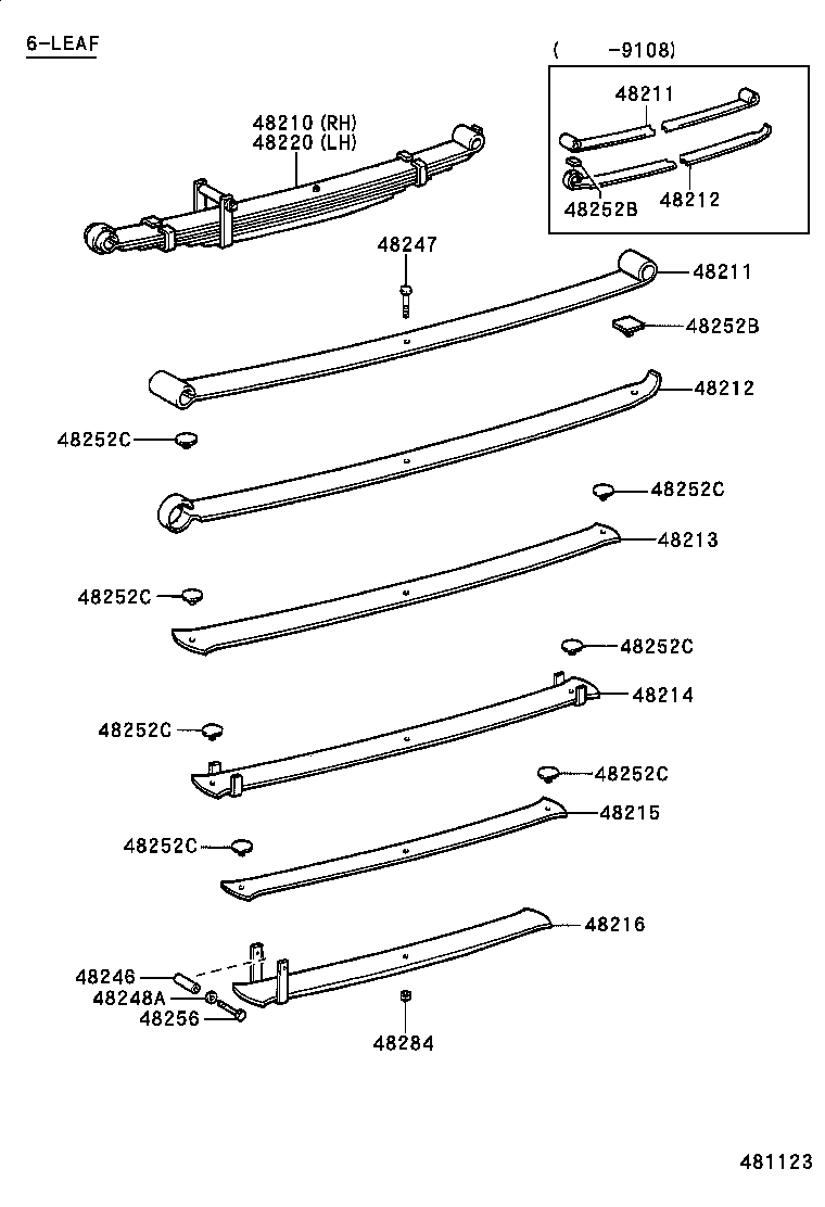 04483-60090 SHACKLE KIT, REAR SPRING product image