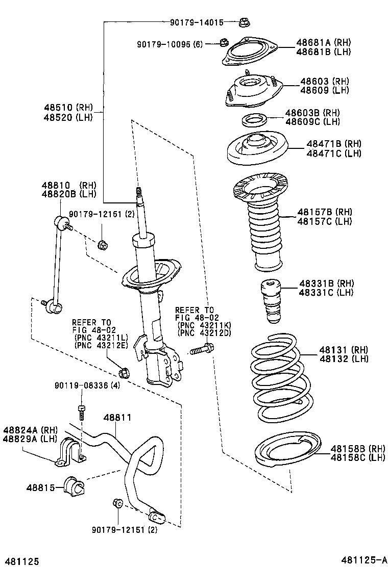 48131-28770 SPRING, FRONT COIL, RH product image