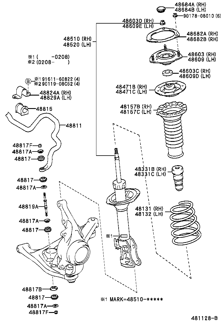 48131-52290 SPRING, FRONT COIL, RH product image