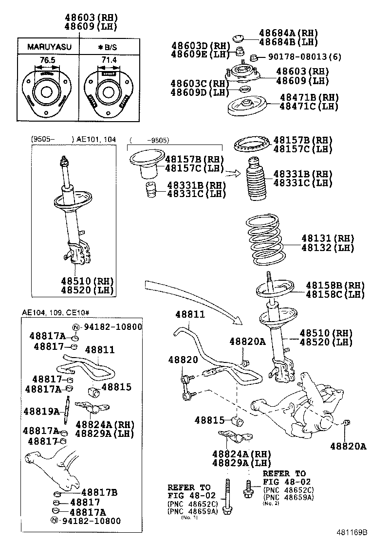 48131-1K490 SPRING, FRONT COIL, RH product image
