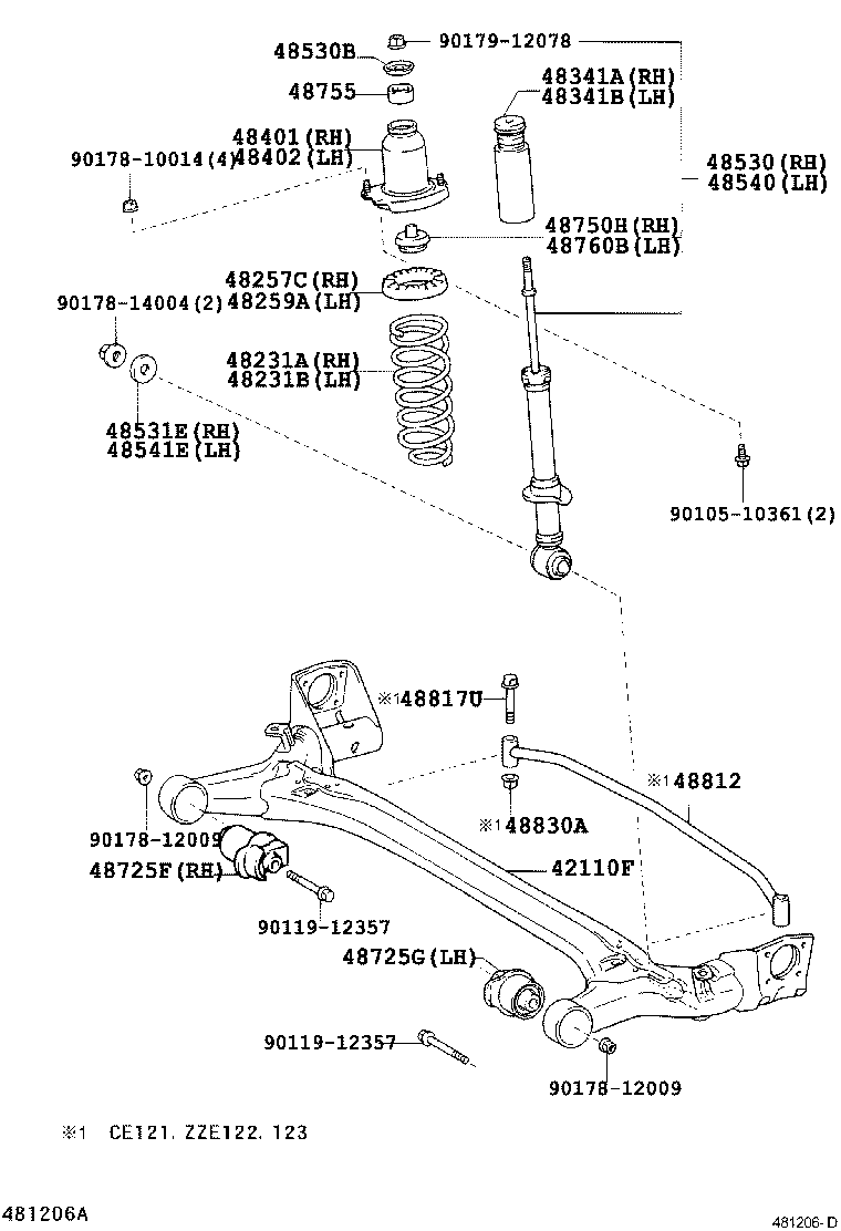 48231-1H800 SPRING, COIL, REAR RH product image