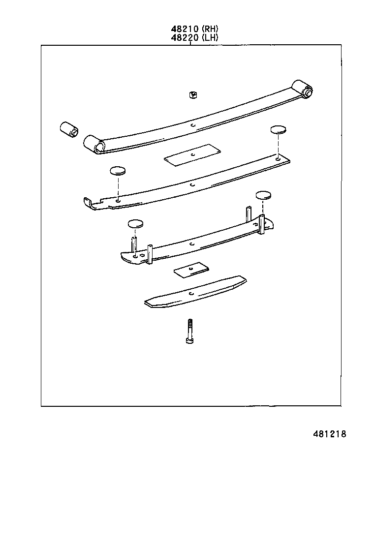 48505-35050 BRACKET, REAR SHOCK ABSORBER, UPPER RH product image