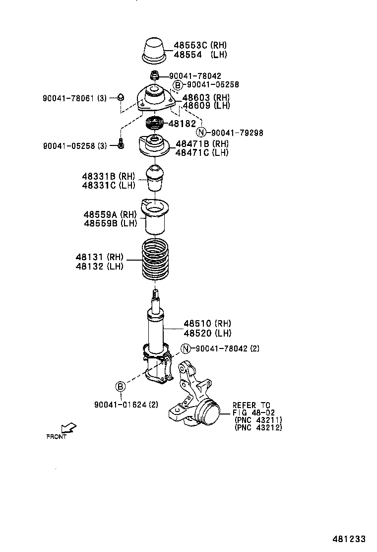48131-97522 SPRING, FRONT COIL, RH product image